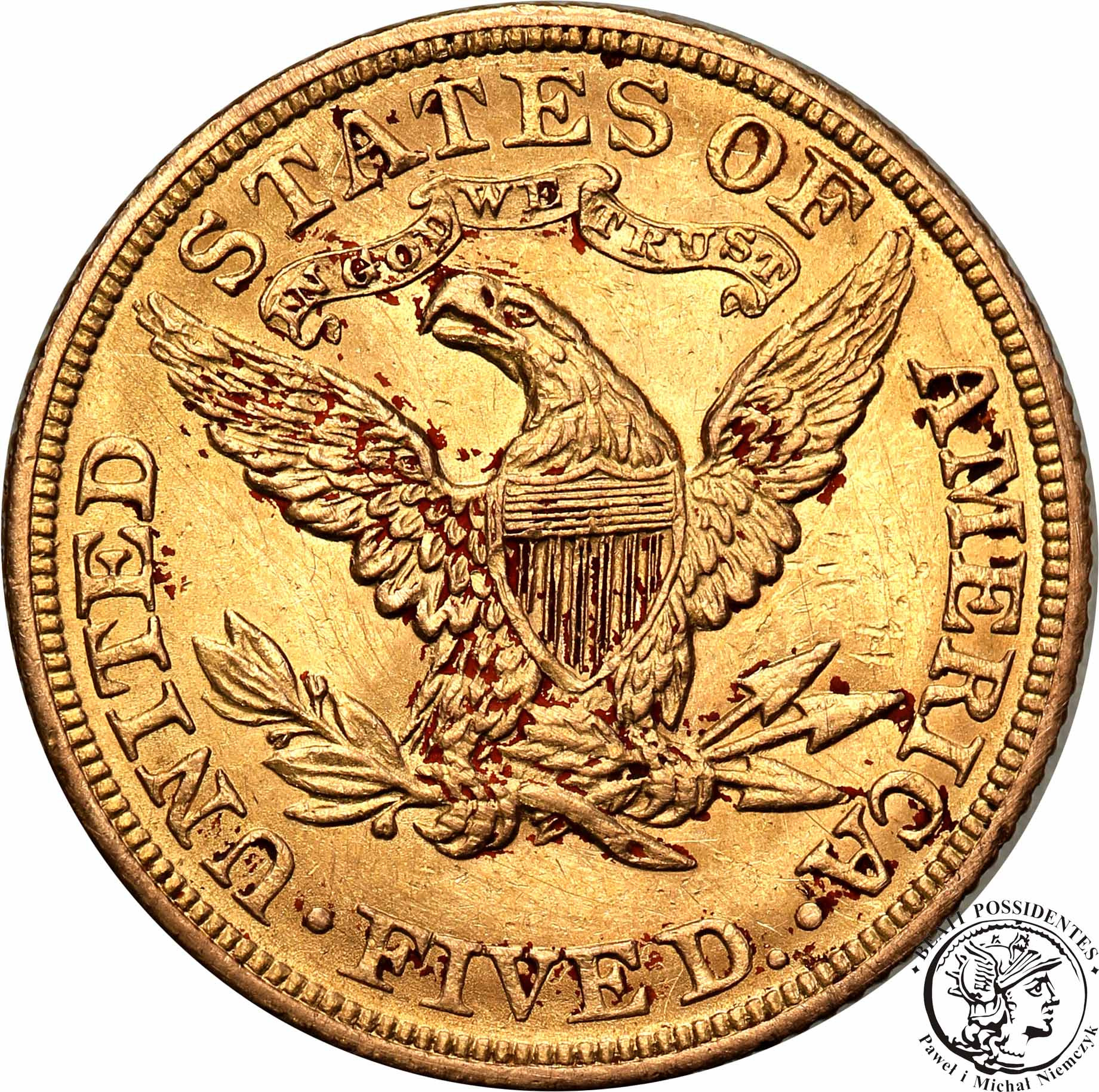 USA 5 dolarów 1904 Filadelfia st. 2-